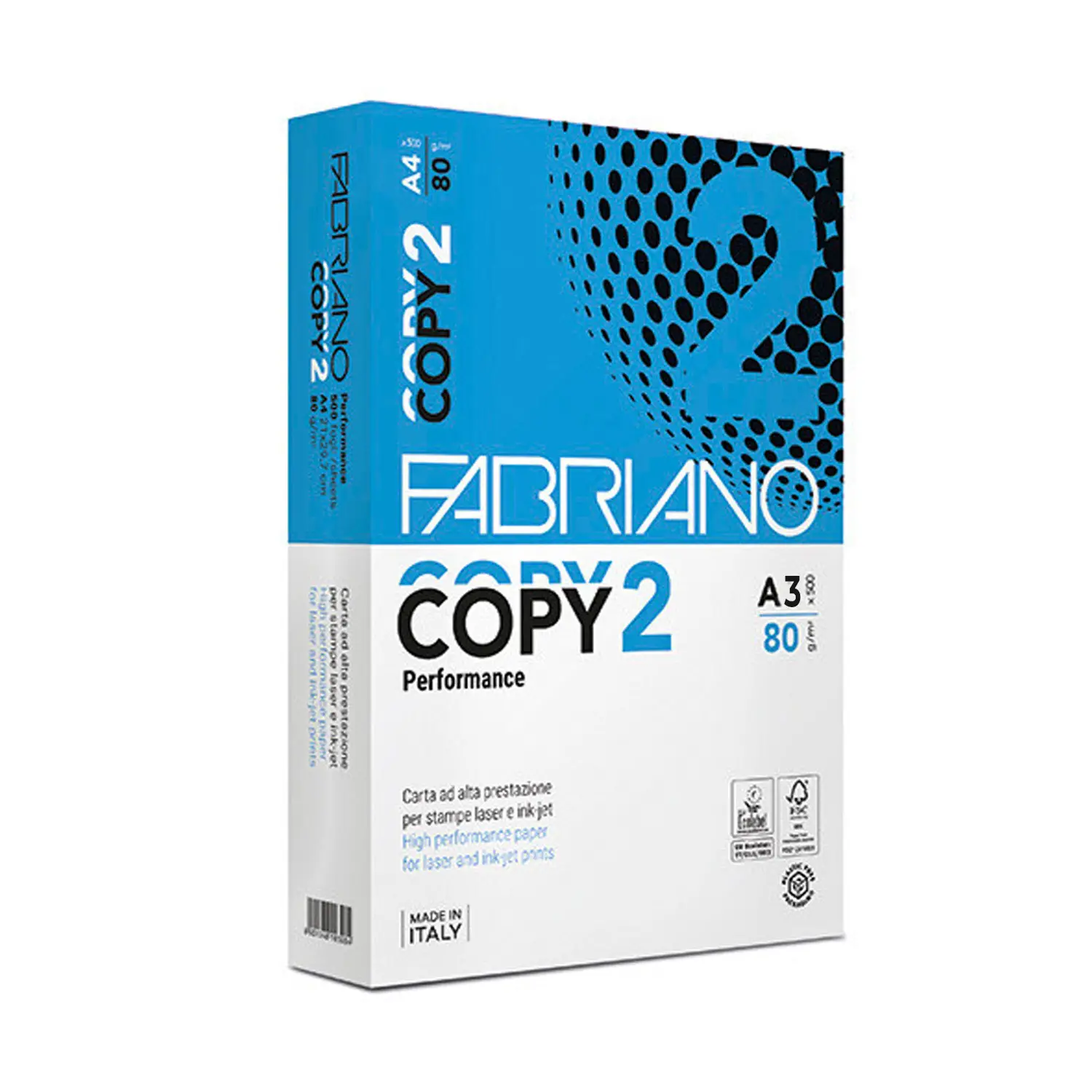 Carta Fabriano Copy 2 Performance A3 – Alta Qualità e Rispetto per l’Ambiente - Carta e cartoncino