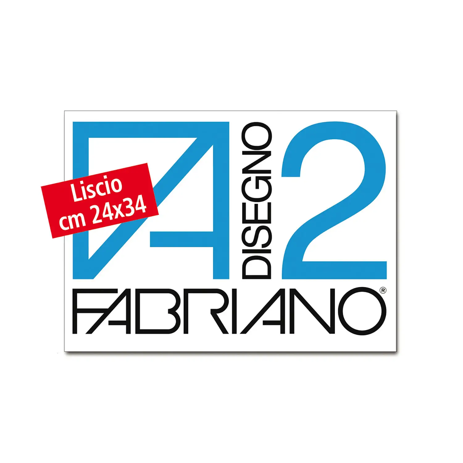 Album da Disegno Fabriano F2 Liscio 24x33 cm – Carta Liscia per Disegno Artistico - Carta e cartoncino