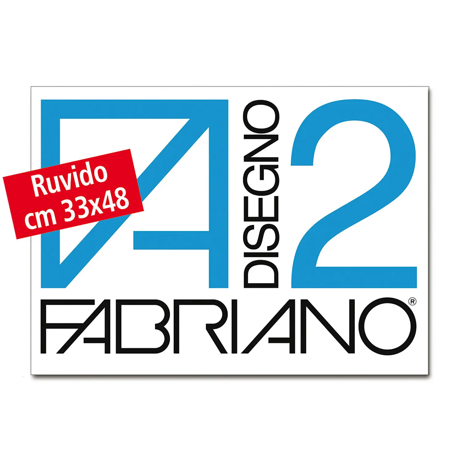 Album da Disegno Fabriano F2 Ruvido 33x48 cm – Carta Ruvida per Disegno Artistico - Carta e cartoncino