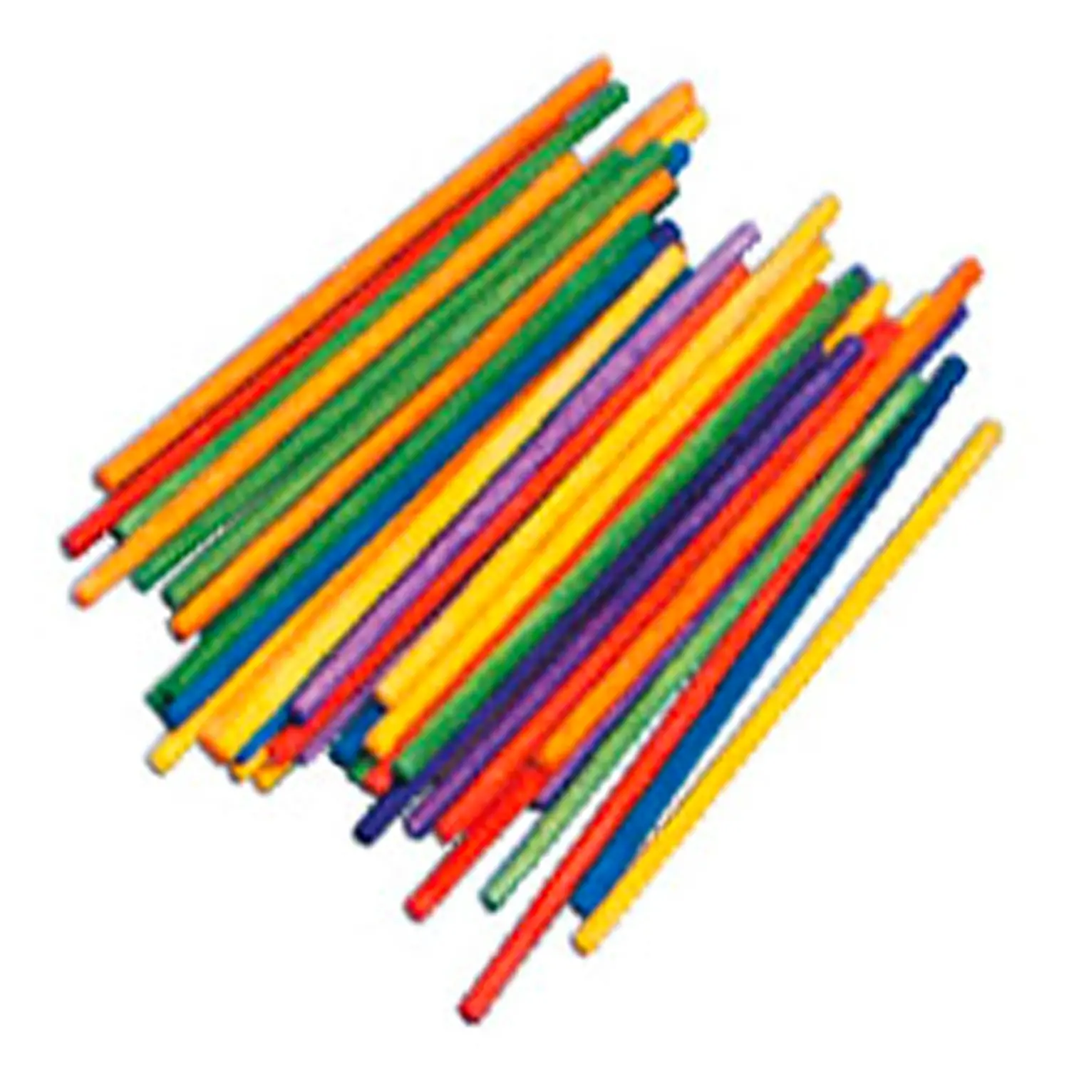 Bastoncini in Legno Colorato – 10 cm - 60 Pezzi - Soggetti in legno