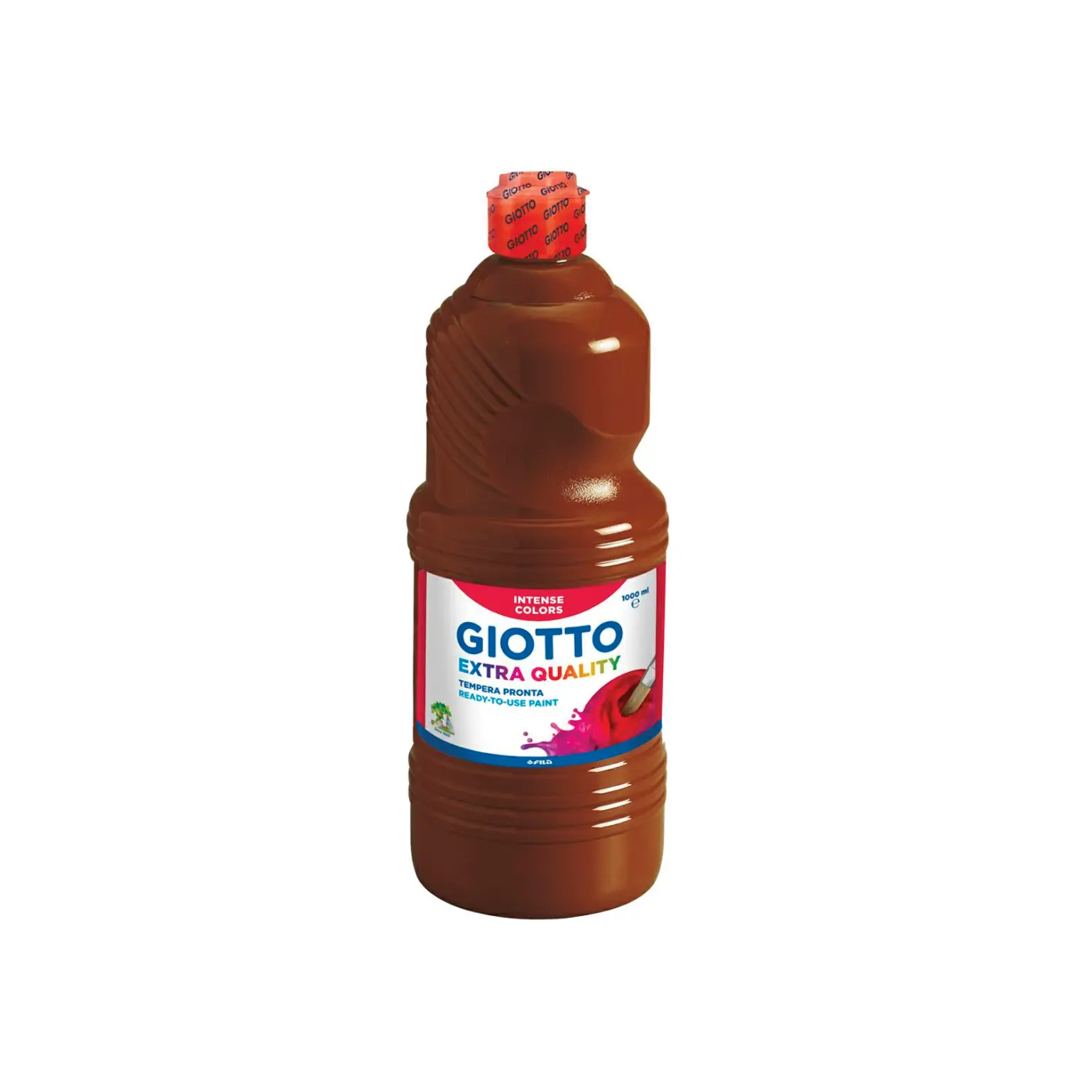 Tempera Pronta Extra Quality Giotto – Flacone da 1000 ml • Marrone - Tempere