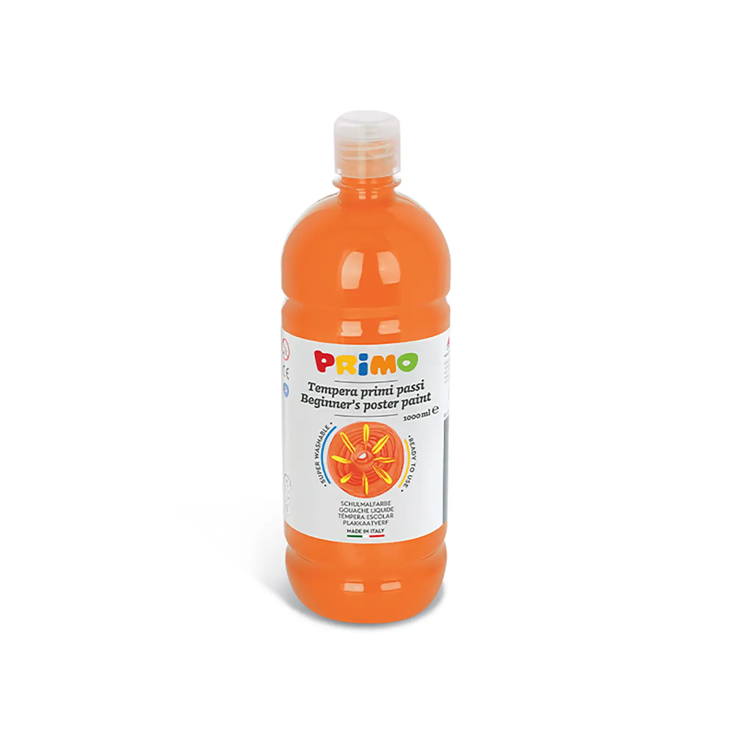 Tempera Pronta Primi Passi Primo1000 ml. Arancio - Tempere