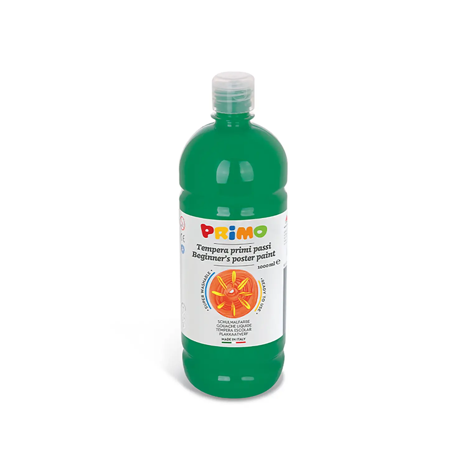 Tempera Pronta Primi Passi Primo 1000 ml. Verde Scuro - Tempere