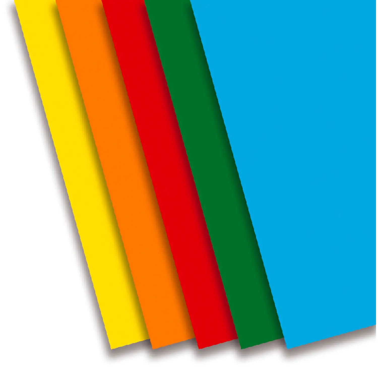 Cartoncino Colorato Premium Liscio A3 - Confezione da 250 Fogli in 5 Colori - Carta e cartoncino