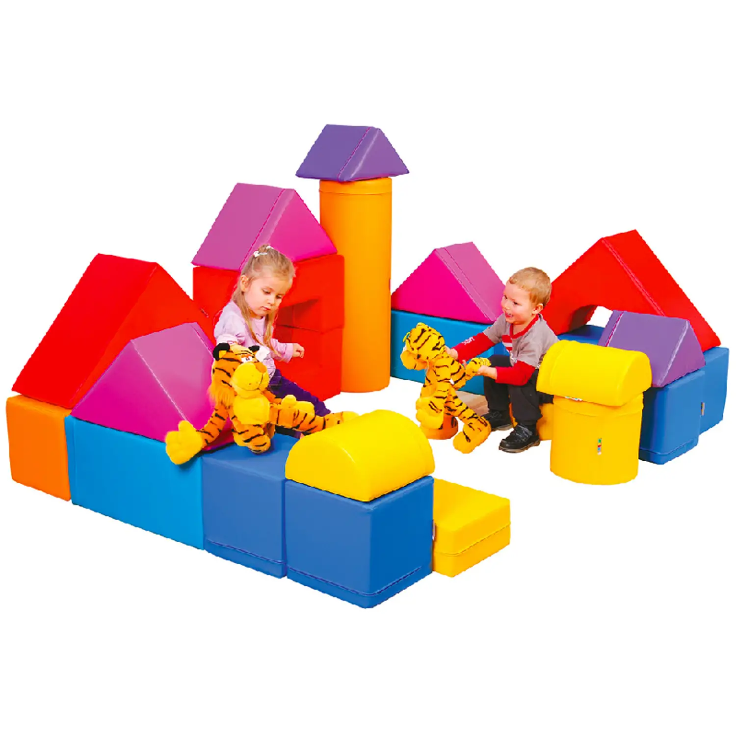 Super Assortimento Forme – Set Psicomotorio 23 Pezzi in Gommapiuma per Bambini - Percorsi psicomotori