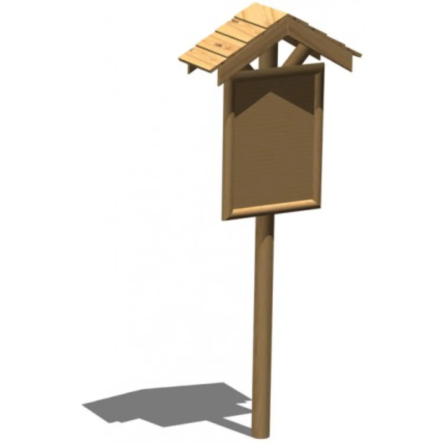BACHECA MONOFACCIALE IN LEGNO CON TETTUCCIO - Palestrine
