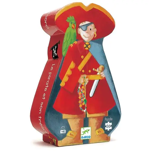 Puzzle Isola del Tesoro 36 Pezzi – Puzzle Educativo per Bambini - Puzzle in cartone