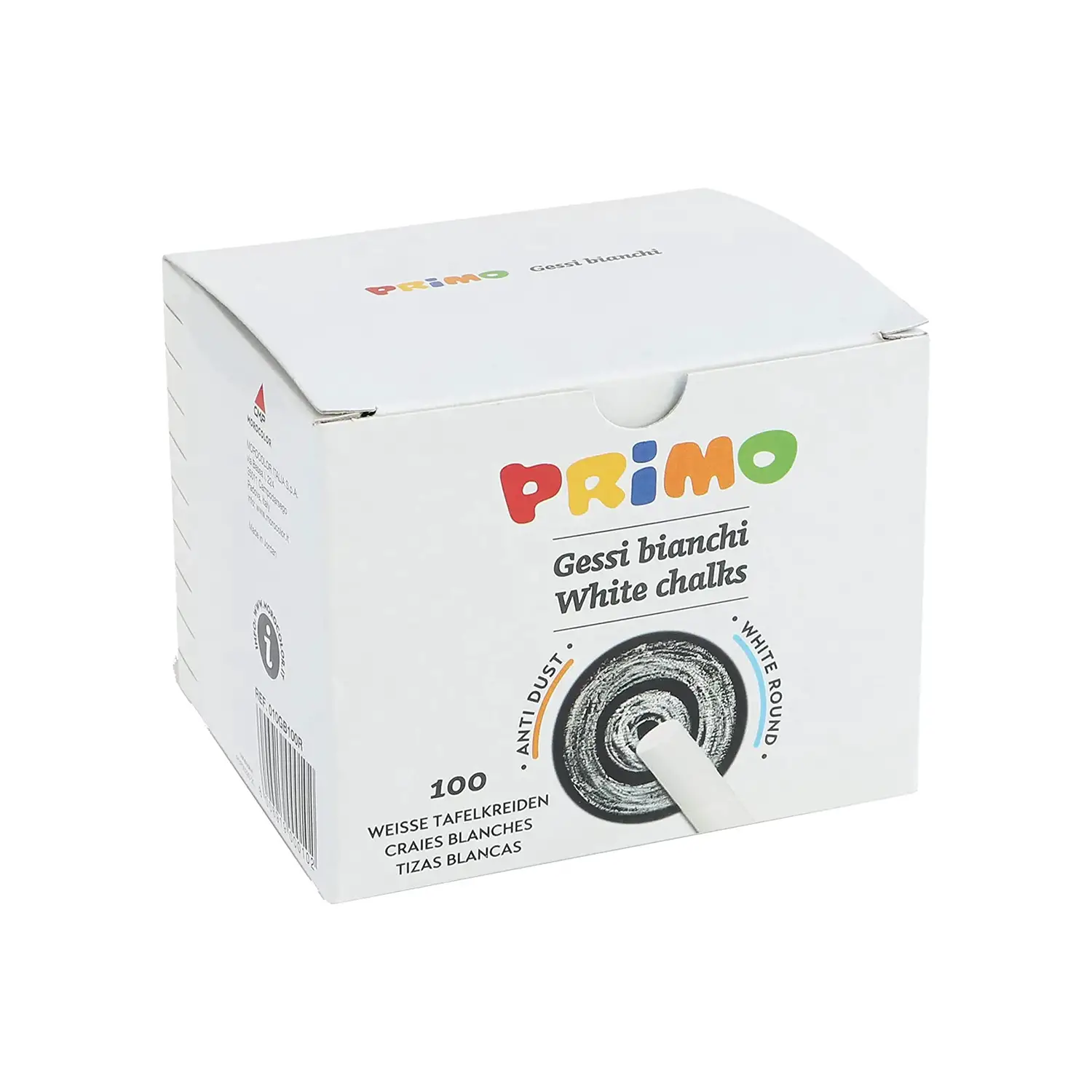 Gesso Bianco Antipolvere Primo - 100 Pezzi - Gessi e accessori per lavagne