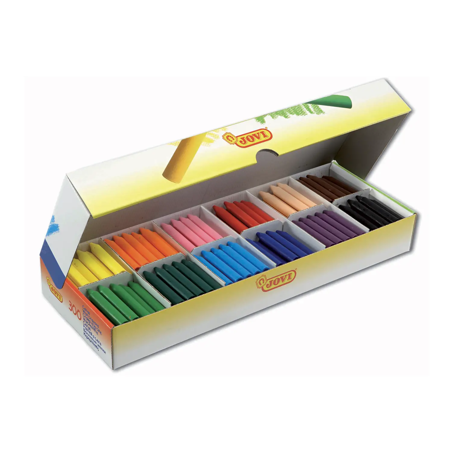 Pastelloni a Cera Jovicolor – Schoolpack 300 Pezzi - Pastelli a cera