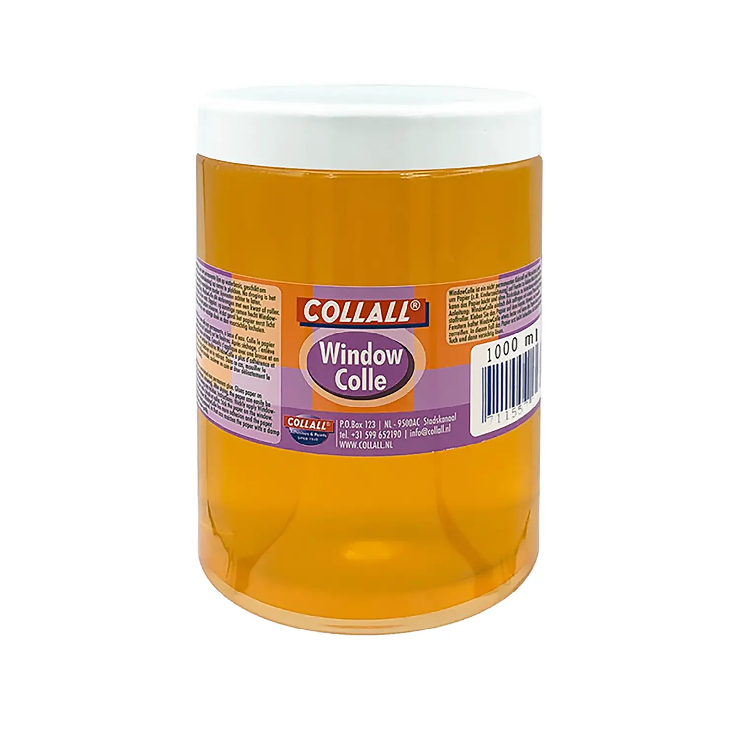 Colla per Vetri Trasparente Removibile Collall 1000 ml – Adesivo Temporaneo per Vetro - Nastri adesivi e colle