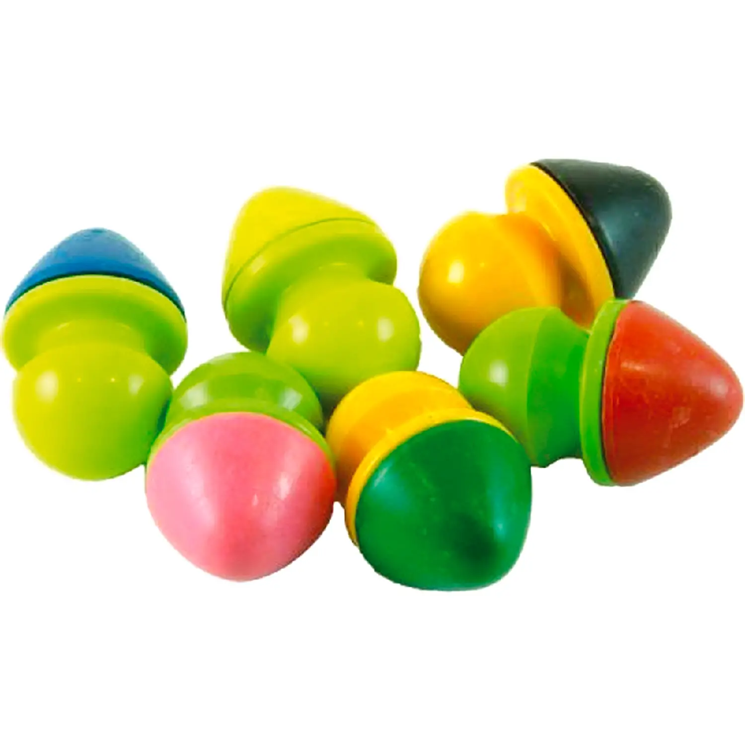 Pastelloni a Cera con Pomello – 6 Pezzi in 6 Colori - Pastelli a cera