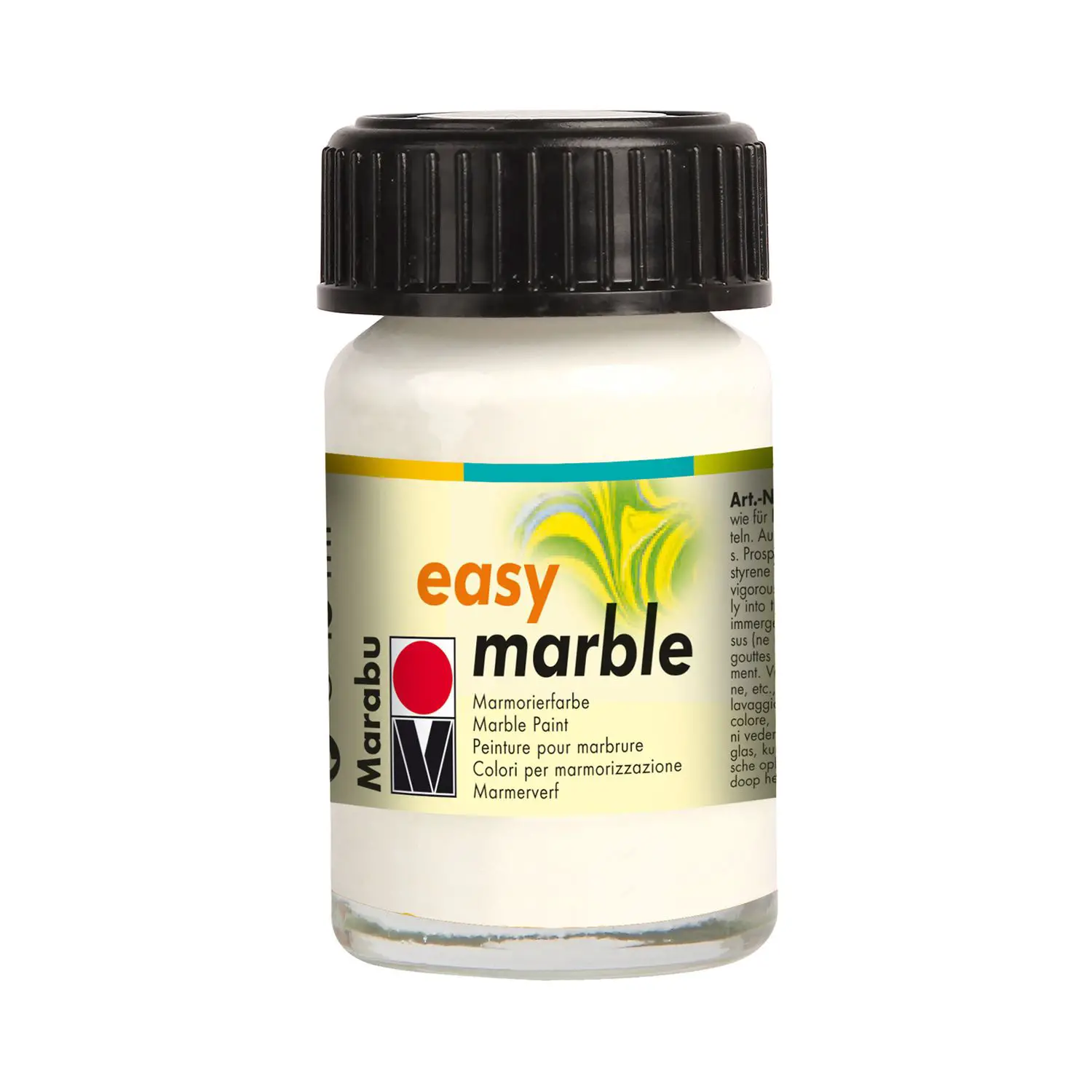 Marabu Easy Marble Bianco 15 ml – Colore per Marmorizzazione - Tempere