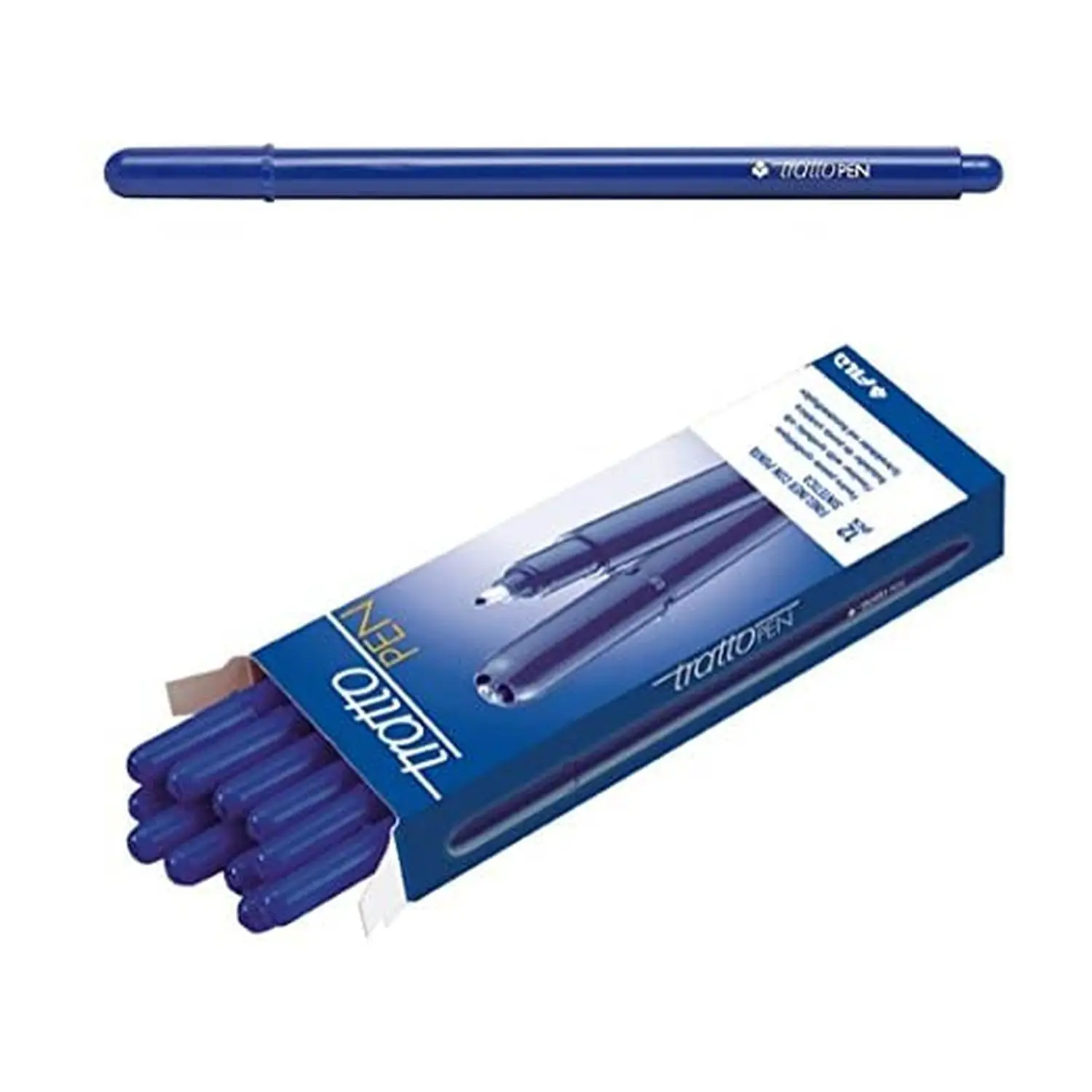 Tratto Pen Blu – Punta Fine 0,5 mm con Inchiostro a Base d’Acqua - penne pennarelli ufficio
