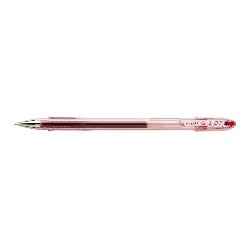 Penna a Sfera Gel Pilot G1 0,7 mm Rossa – Punta Fine e Inchiostro Resistente - penne pennarelli ufficio