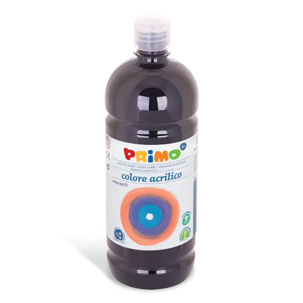 Tempera Acrilica Primo ml. 1000 Nero - Tempere