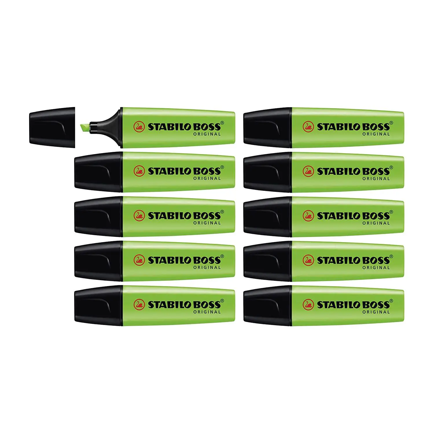 Evidenziatore Stabilo Boss Original Verde - penne pennarelli ufficio