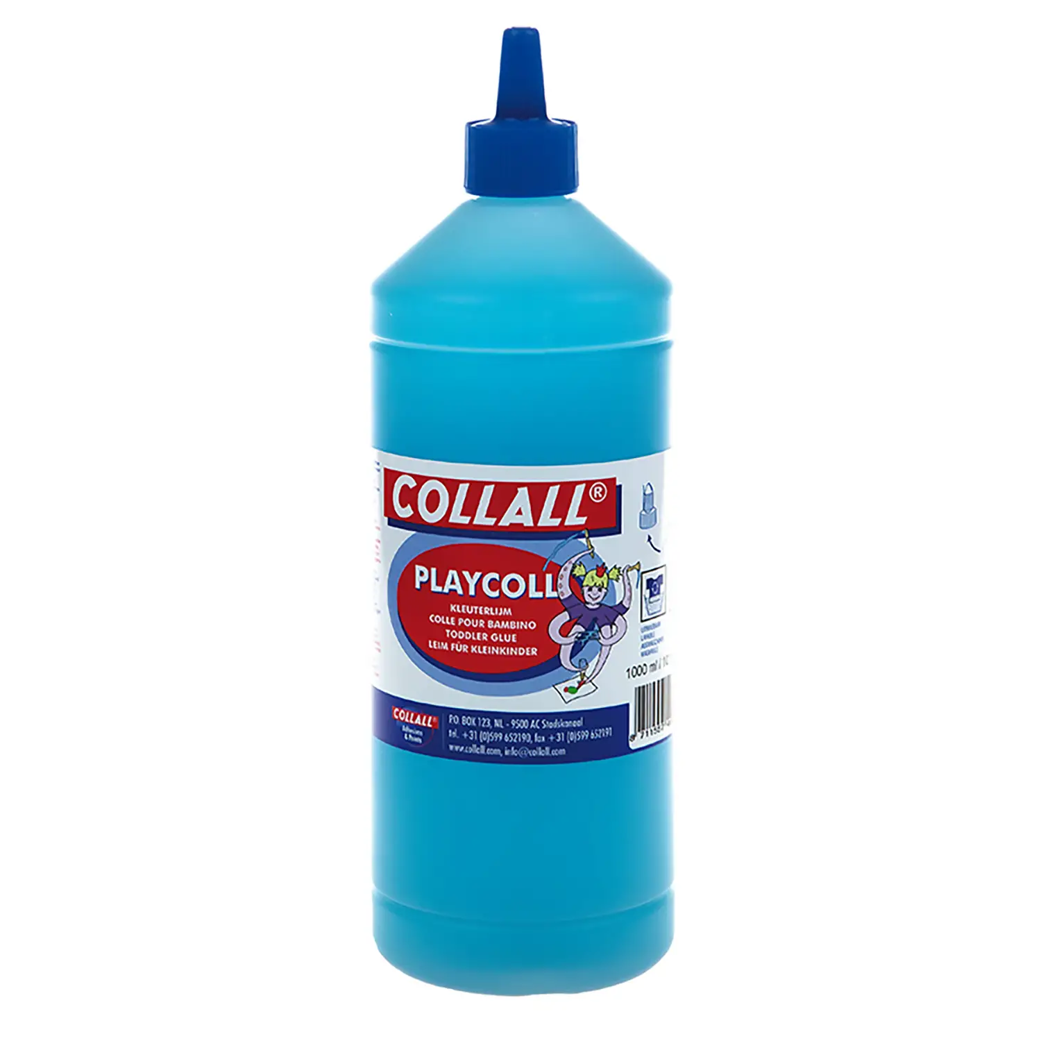 Colla Liquida Blu per Bambini 1000 ml – Lavabile, Inodore e Atossica - Nastri adesivi e colle