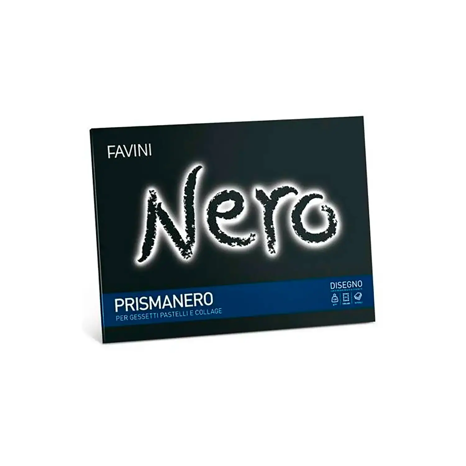 Album da Disegno Nero Monoruvido 128 gr - 33x48 cm – 10 Fogli - Carta e cartoncino