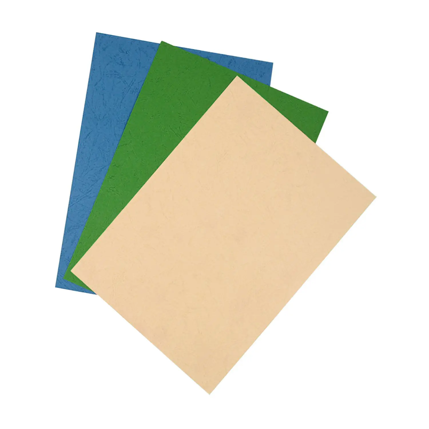 Fondi per Rilegatura Blu SIAM A4 – Cartoncino Goffrato 230 gr - Confezione da 100 Fogli - Rilegare e Plastificare