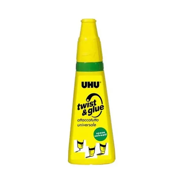 Twist & Glue Uhu Attaccatutto Universale Trasparente Senza Solventi 35ml - Nastri adesivi e colle