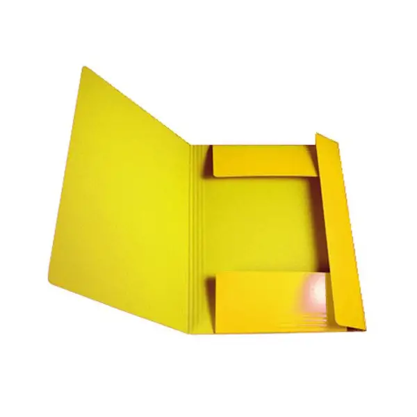 Cartella Presspan con Elastico Gialla – 3 Lembi Precordonati - Archiviazione