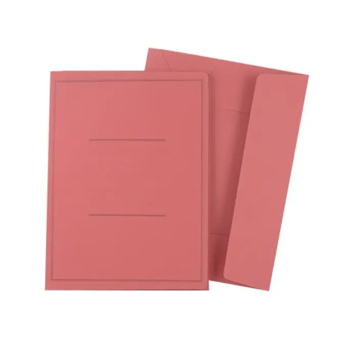 Cartella Pannosa 3 Lembi con Stampa 180gr Rosso - Archiviazione