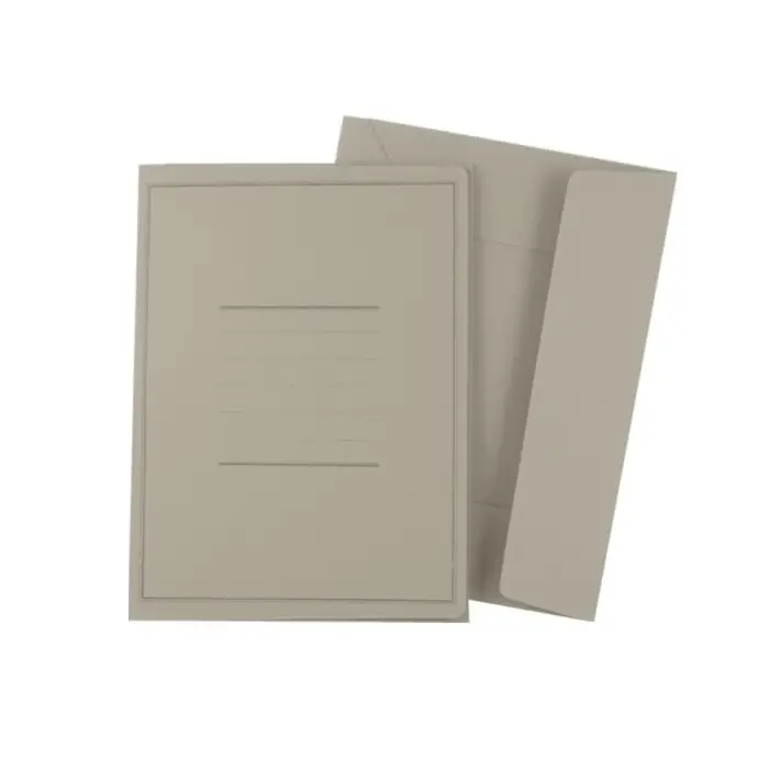Cartella Pannosa 3 Lembi con Stampa 180gr Grigio - Archiviazione