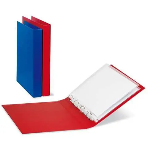 Raccoglitore A4 4 Anelli D40 Blu Nettuno – Formato 25x35 cm – Dorso 4 cm - Archiviazione