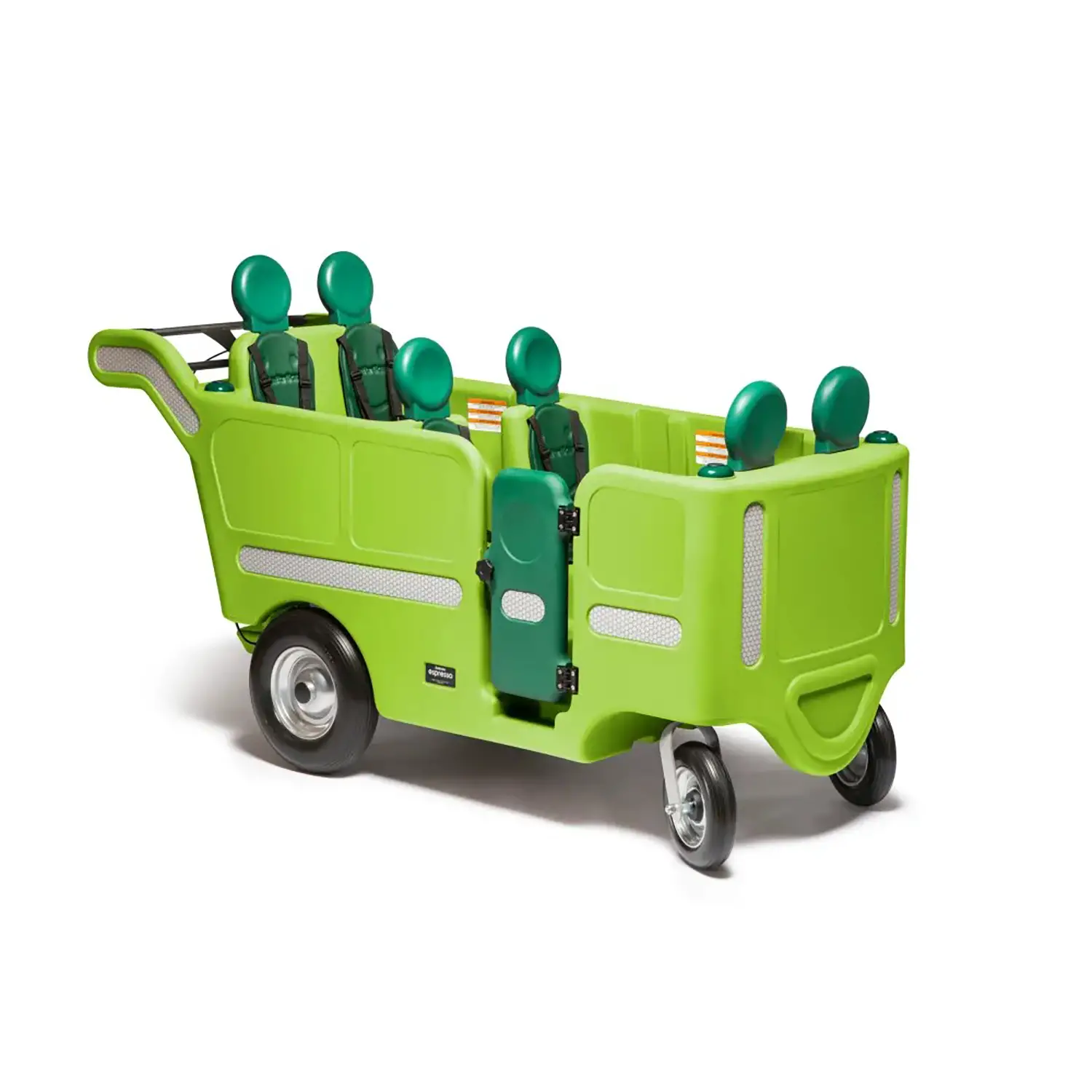 Carrozzino Elettrico Espresso 6 Posti Base Verde | ITALTRIKE - Carrozzine multiposto