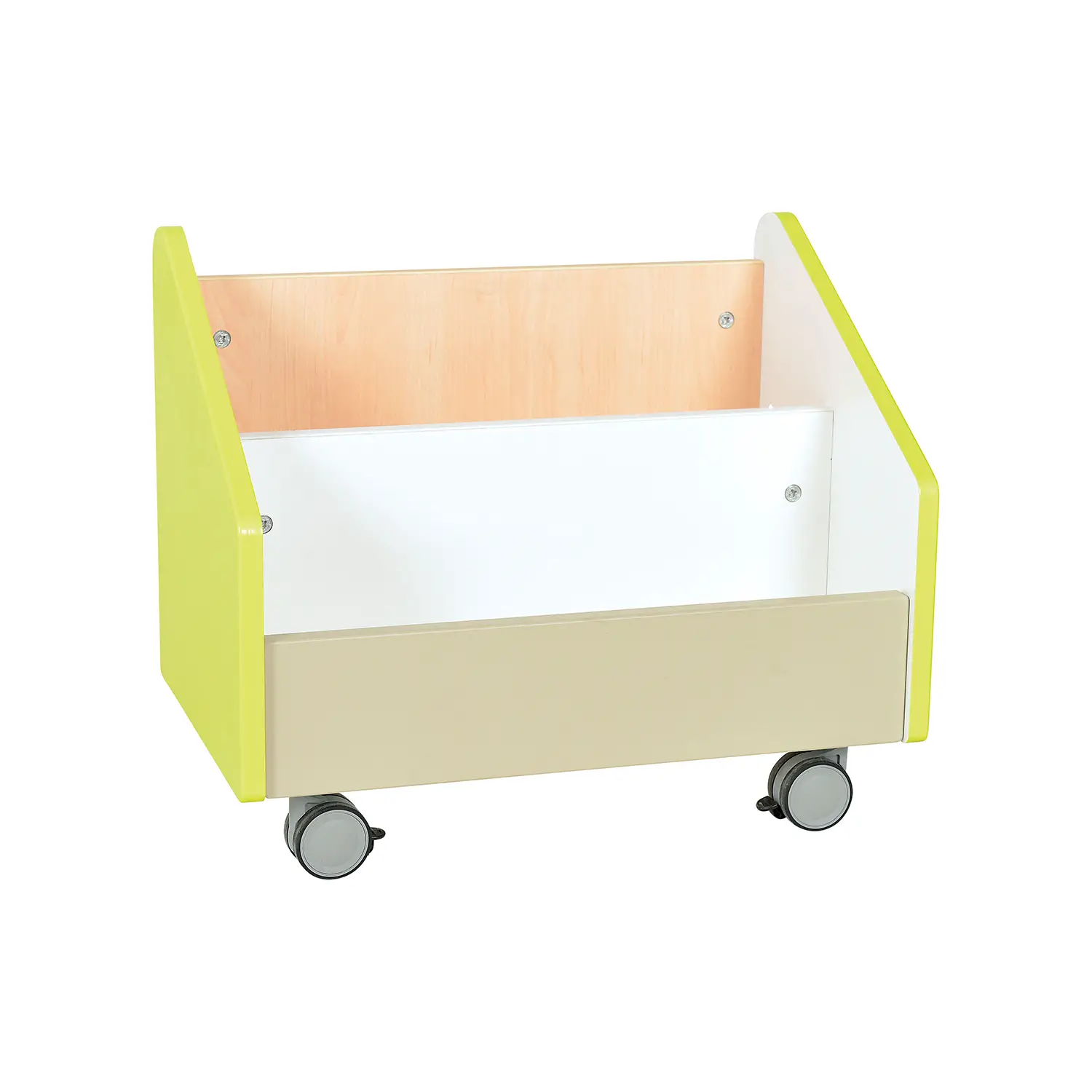 Carrello Libreria Grande Quadro Lime – Arredo per Scuola dell’Infanzia - Librerie e zone lettura