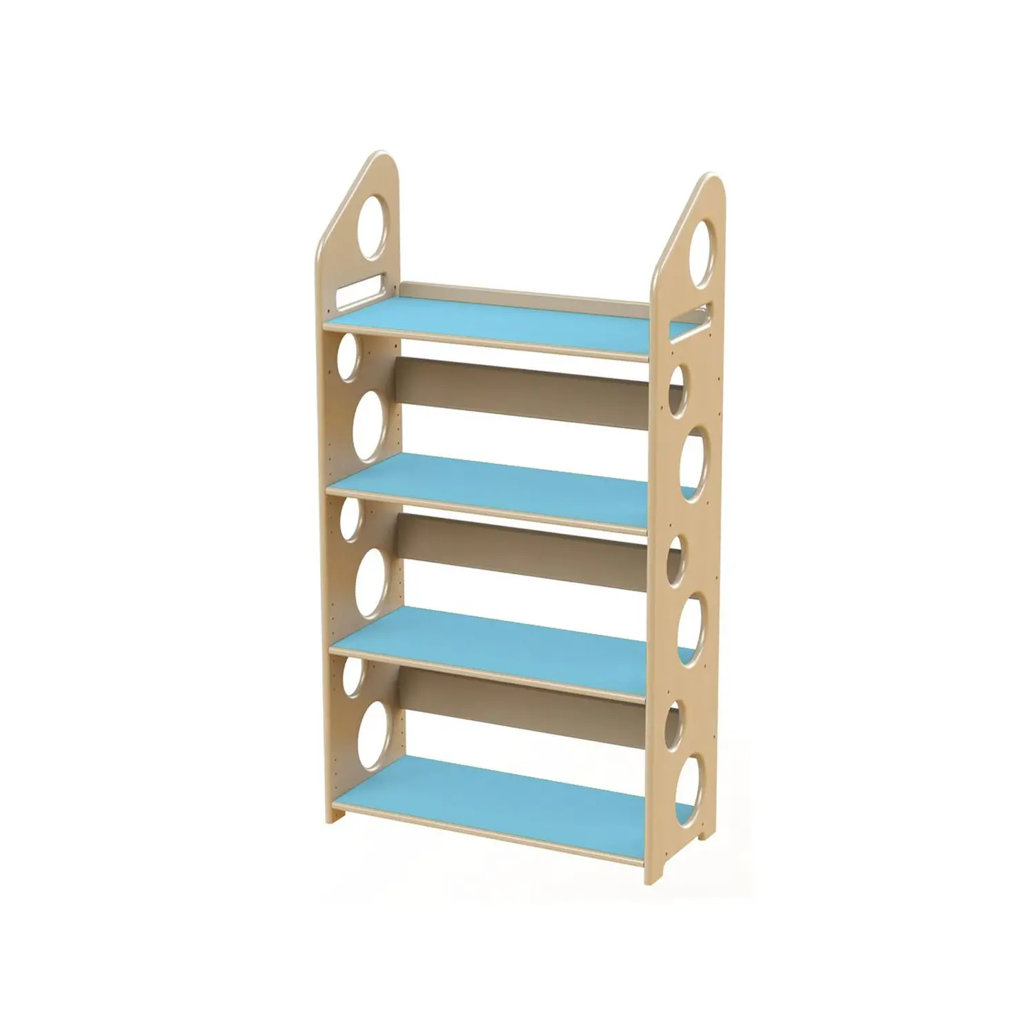Modulo Libreria Media cm 133 - Azzurro - Arredo per Scuola dell’Infanzia - Librerie e zone lettura