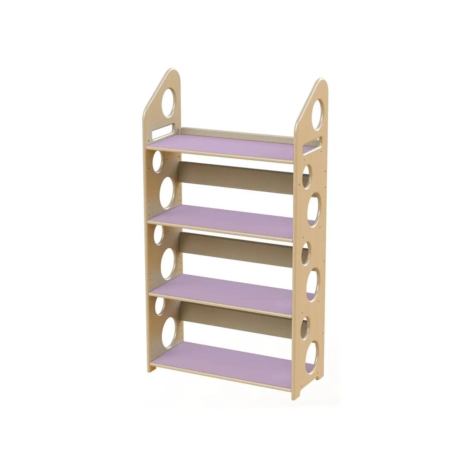 Modulo Libreria Media cm 133 - Lilla - Arredo per Scuola dell’Infanzia - Librerie e zone lettura