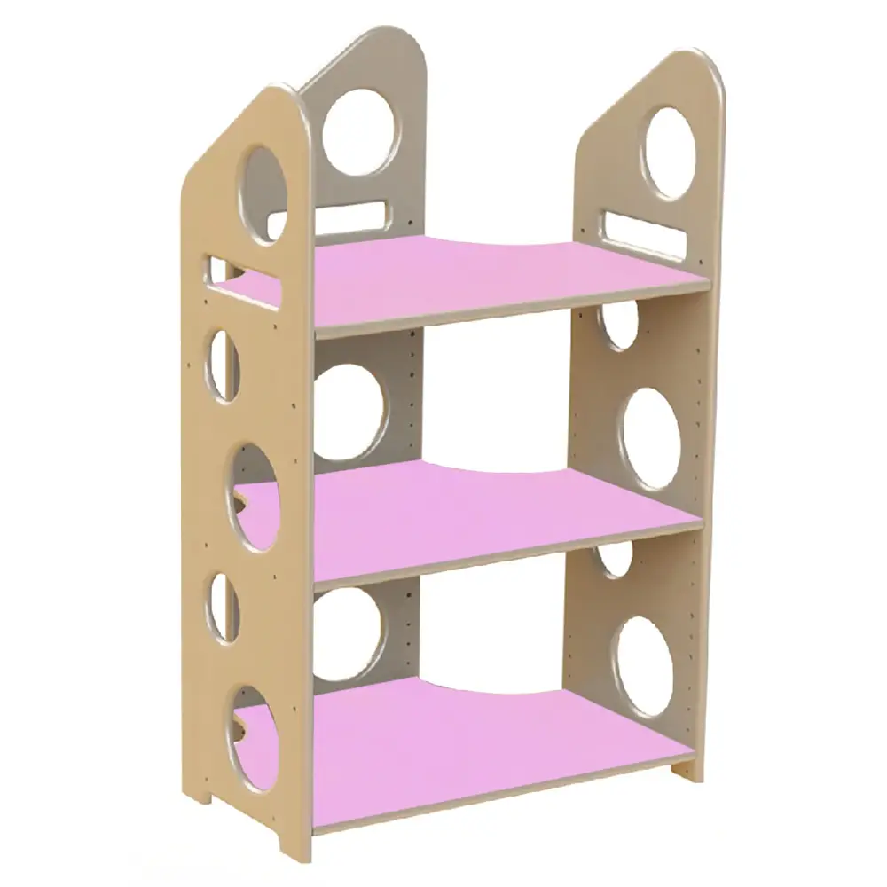 Modulo Libreria a T Bassa - Lilla - Arredo per Scuola dell’Infanzia - Librerie e zone lettura