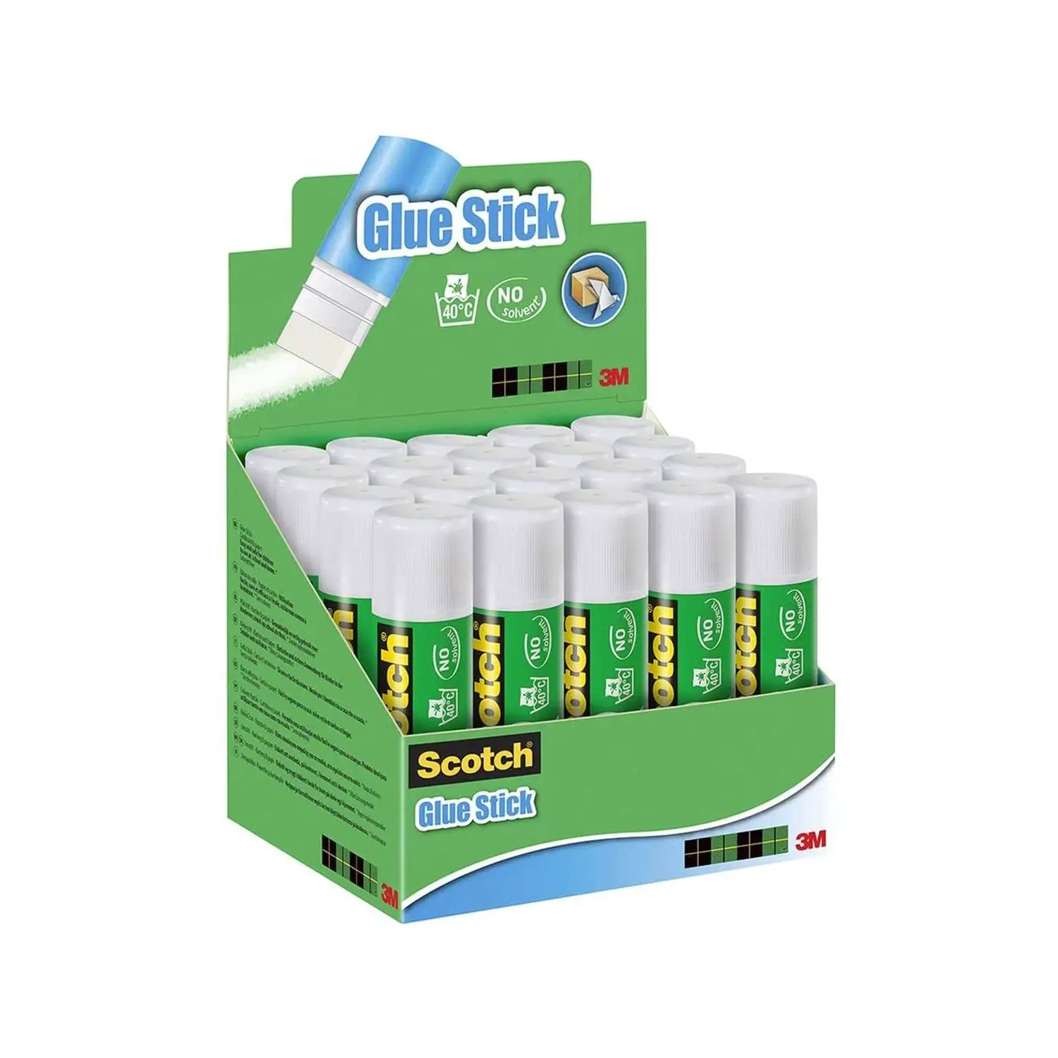 Colla Stick Scotch 3M Scuola e Ufficio 21 gr. 20 Pezzi - Nastri adesivi e colle