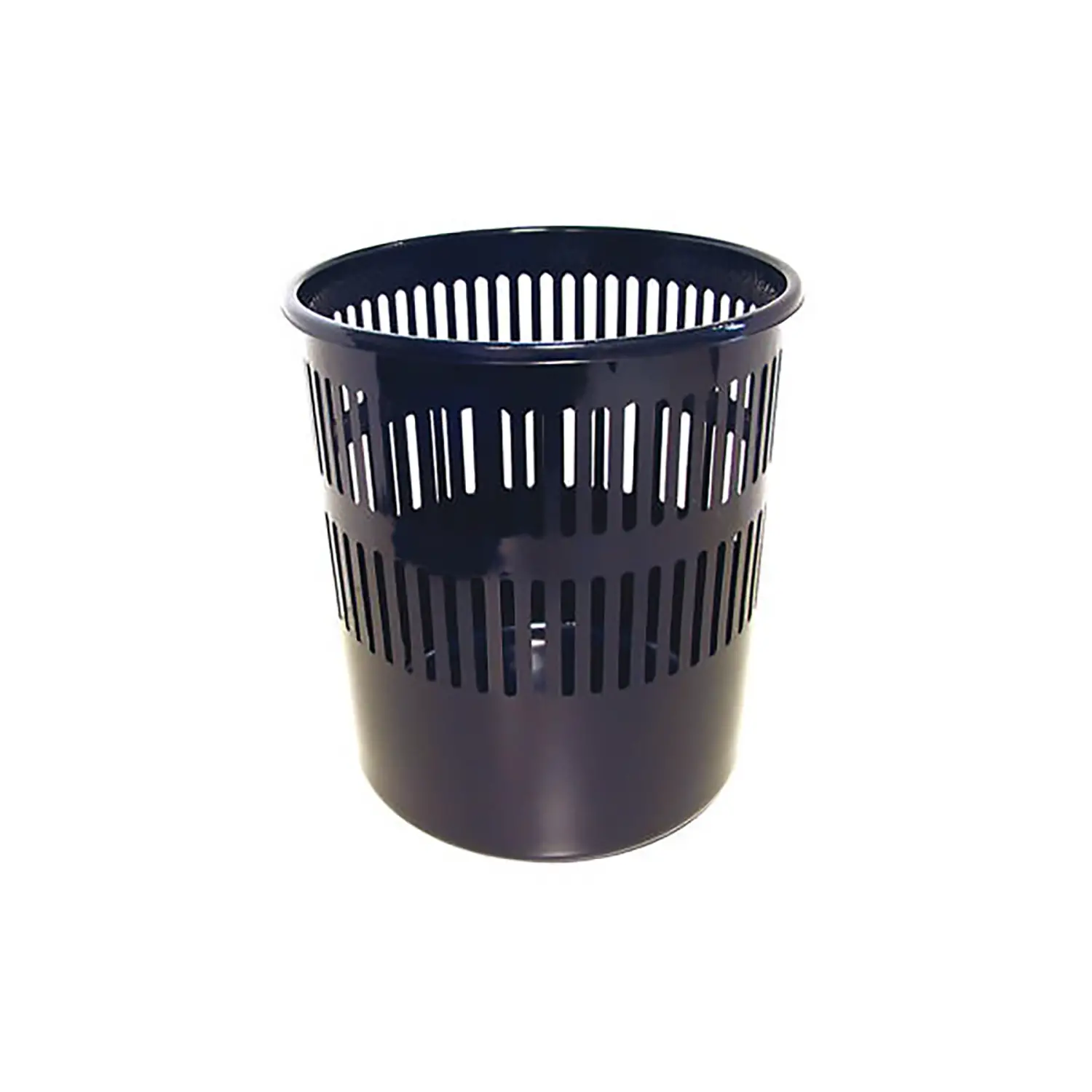 Cestino Gettacarte Forato Nero 12 Litri – Pattumiera Ufficio e Casa in Plastica Resistente - Accessori ufficio