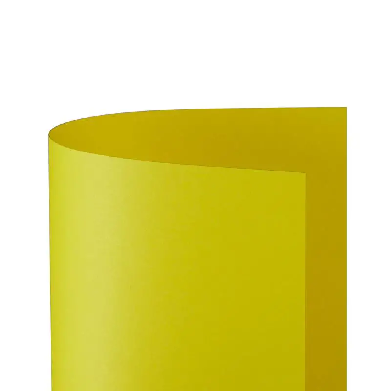 Cartoncino Bristol Liscio 200 gr - 10 Fogli 70x100 cm - Giallo Sole - Carta e cartoncino