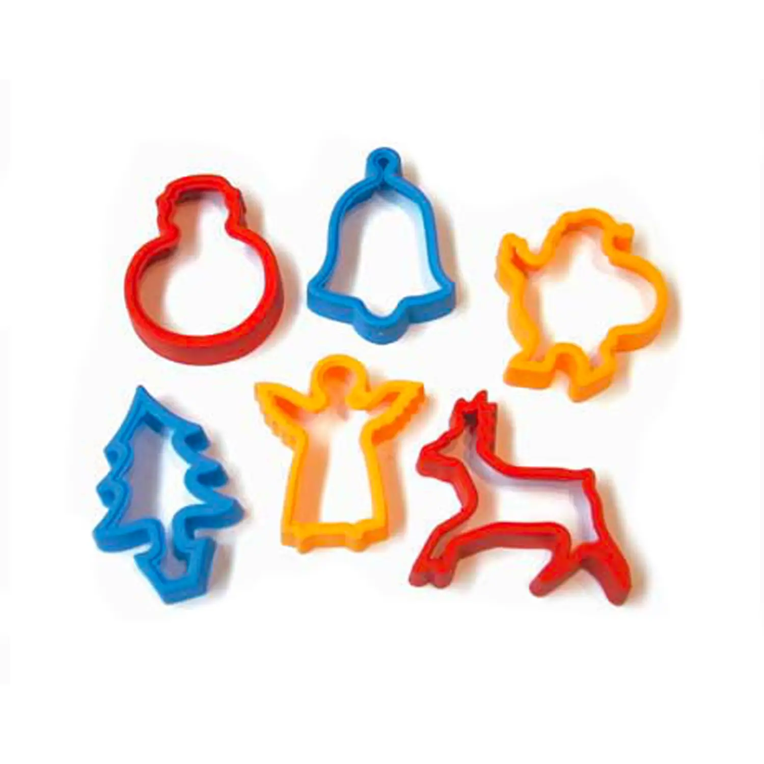 Stampini in Plastica 6 Sagome Soggetti Natalizi – Set Creativo per Bambini - Paste per modellare