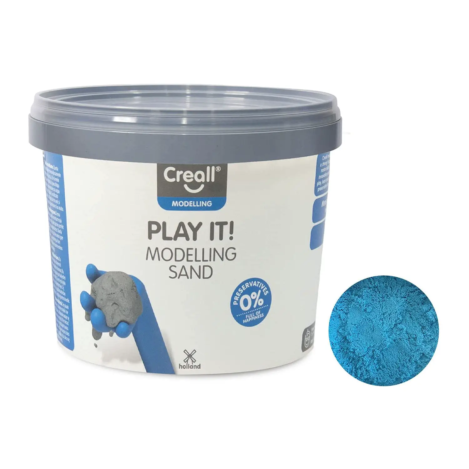Sabbia Cinetica Creall 750 g – Modelling Sand Blu - Paste per modellare