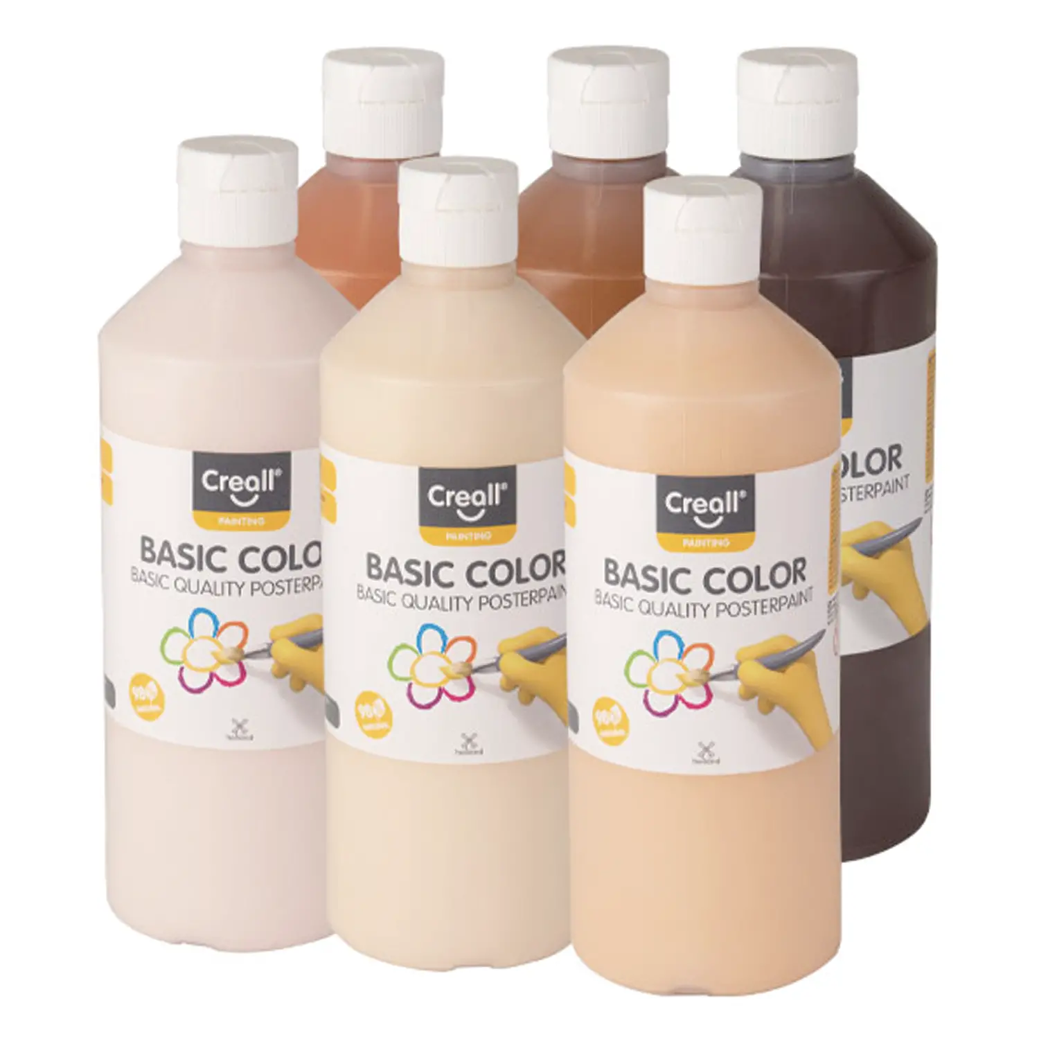 Tempera Pronta Colori del Viso – 6 x 500 ml - Tempere