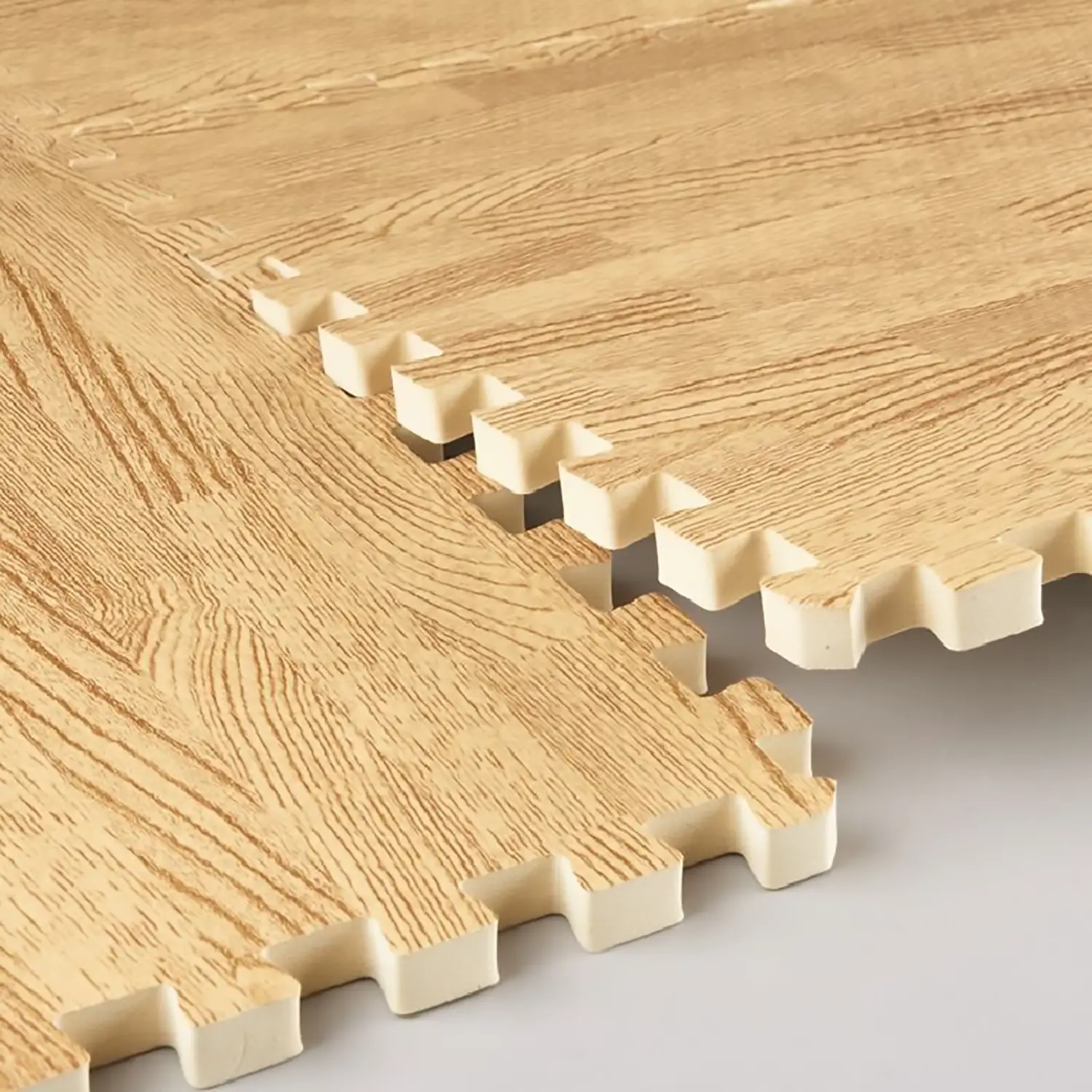 Puzzle Mat Effetto Legno-Parquet 9 Elementi 30x30 cm - Sicuro e Versatile - Tappeti e materassi