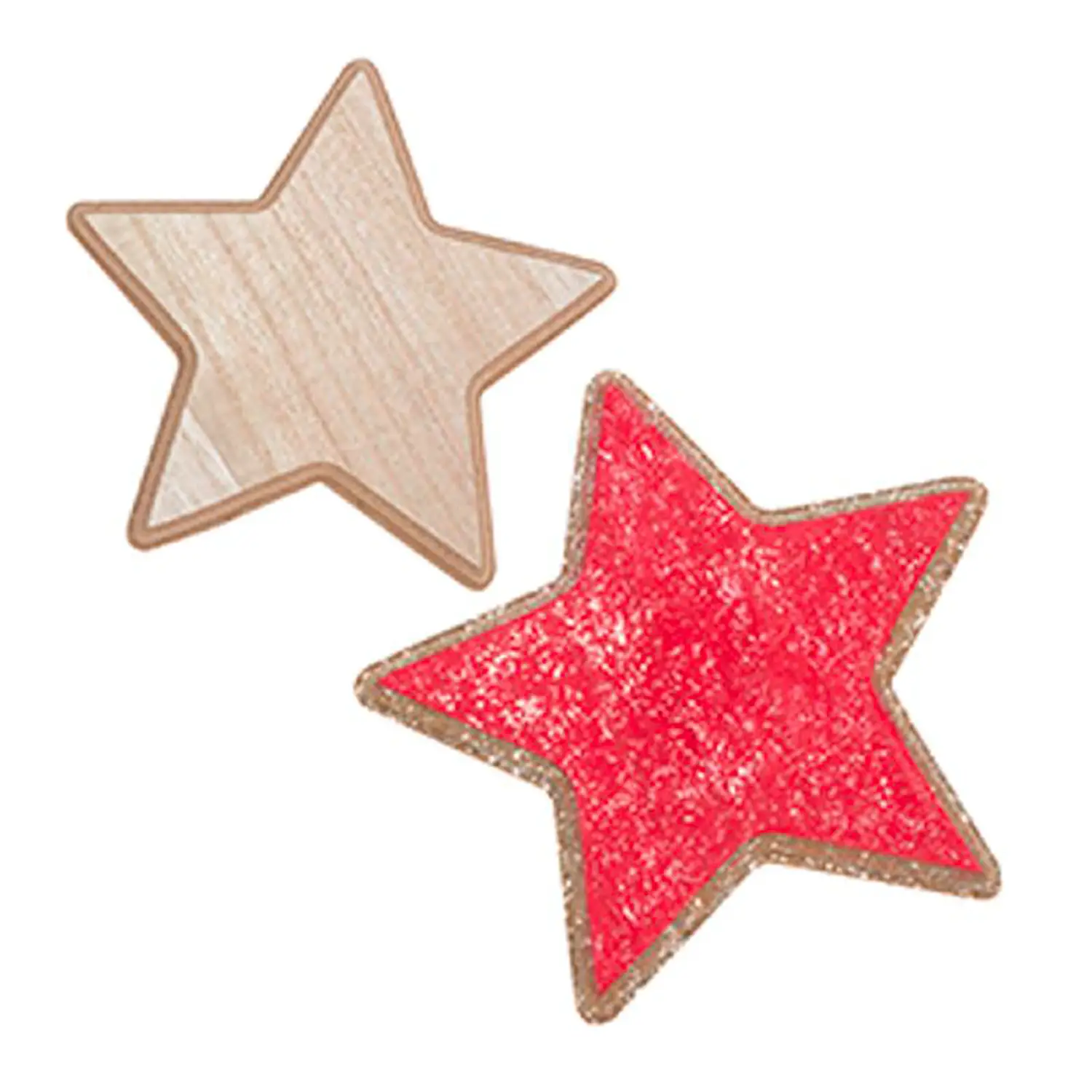 Grande Stella in Legno Naturale da Decorare – 10,5x10,5 cm - Soggetti in legno