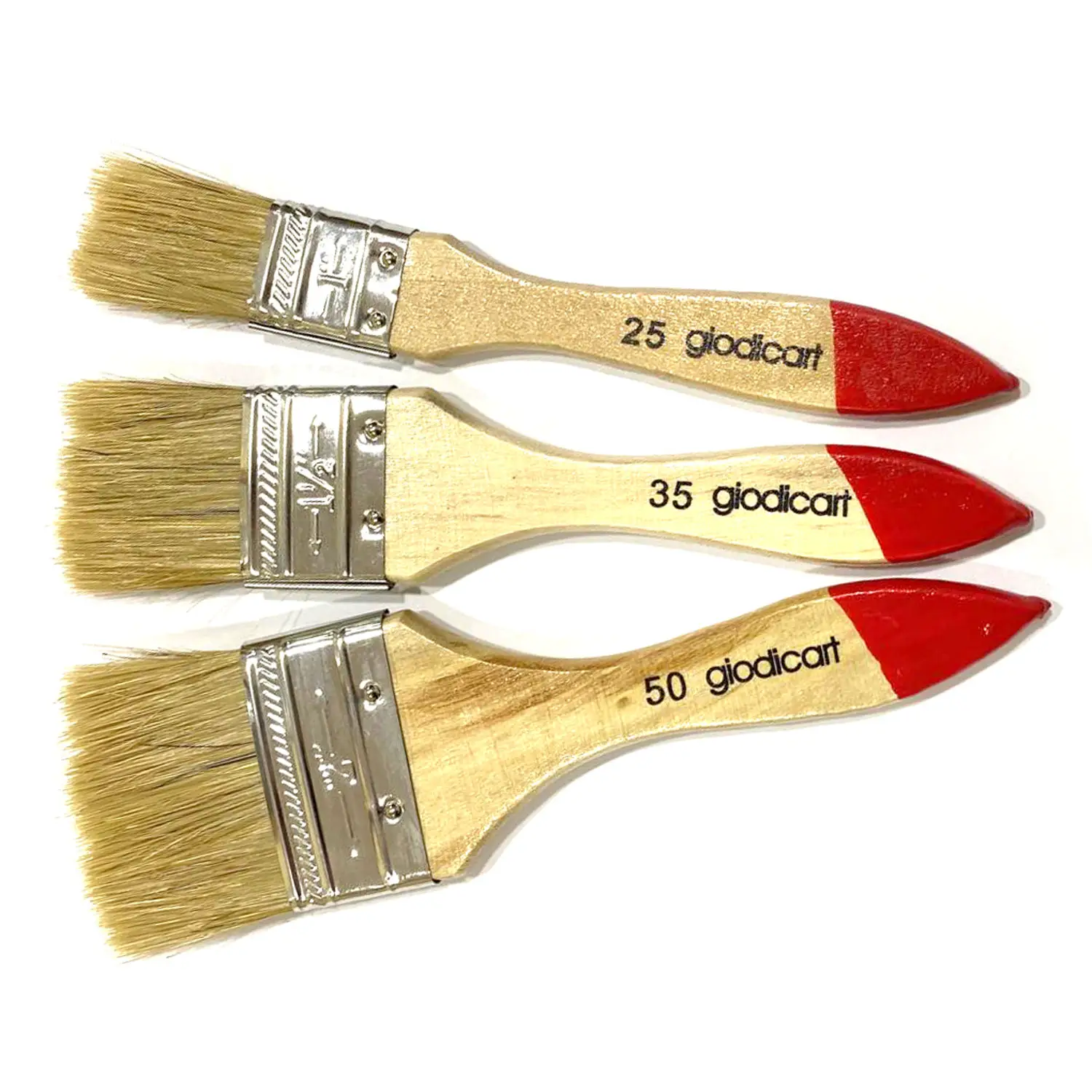 Pennellesse Piatte per Pittura Set 3 Misure • larghezza mm 25 - 35 - 50 - Pennelli e accessori