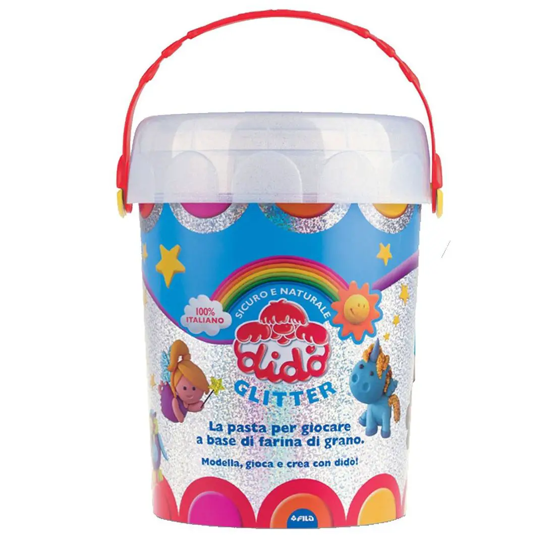 Pasta Fila Didò Glitter Maxi - Vaso 100 Pezzi - Paste per modellare