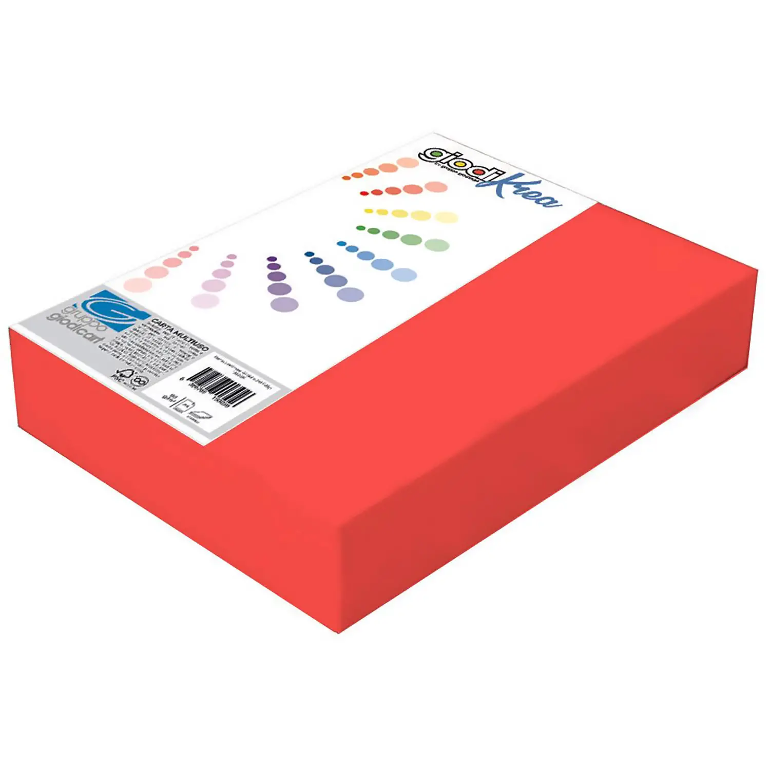Risma Carta Rossa A4 Giodikrea 200 gr – 100 Fogli – Alta Qualità - Carta e cartoncino