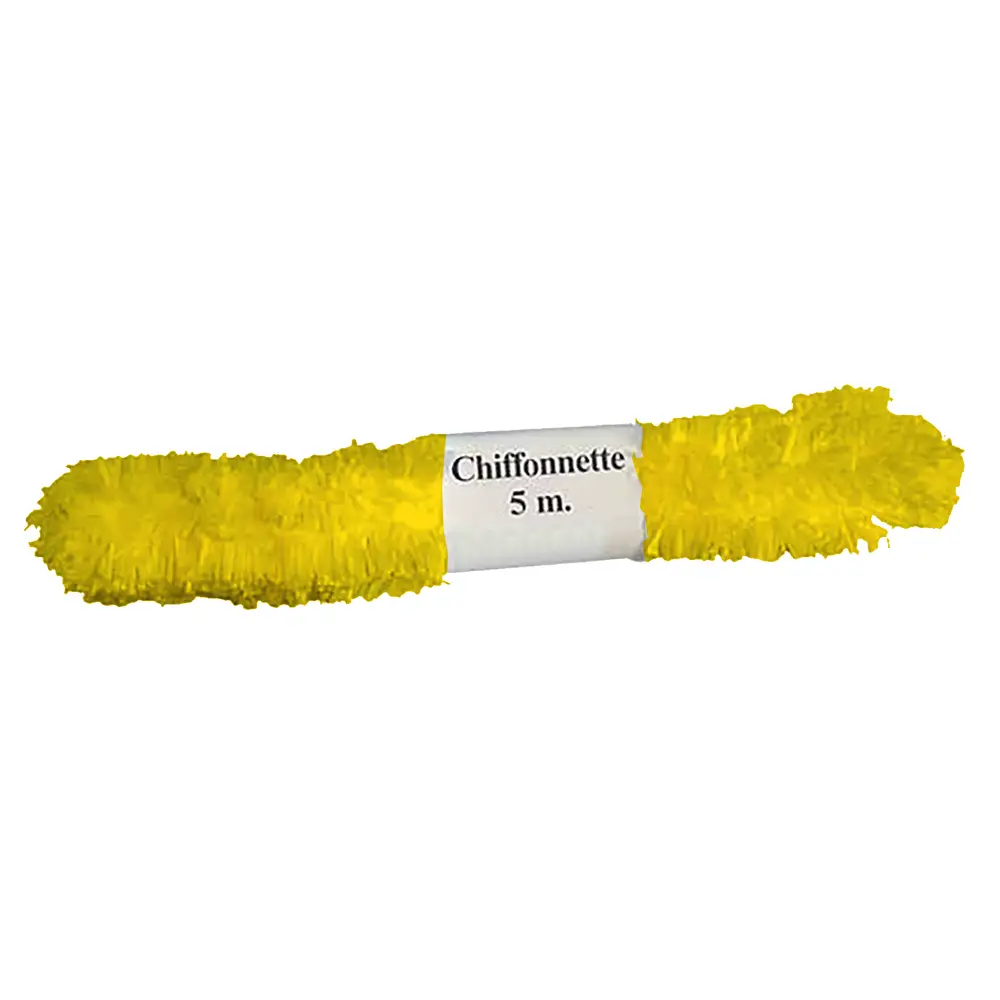 Nastro Chiffonnette Giallo – 6 cm x 5 m – Per Addobbi e Creatività - Carta e cartoncino