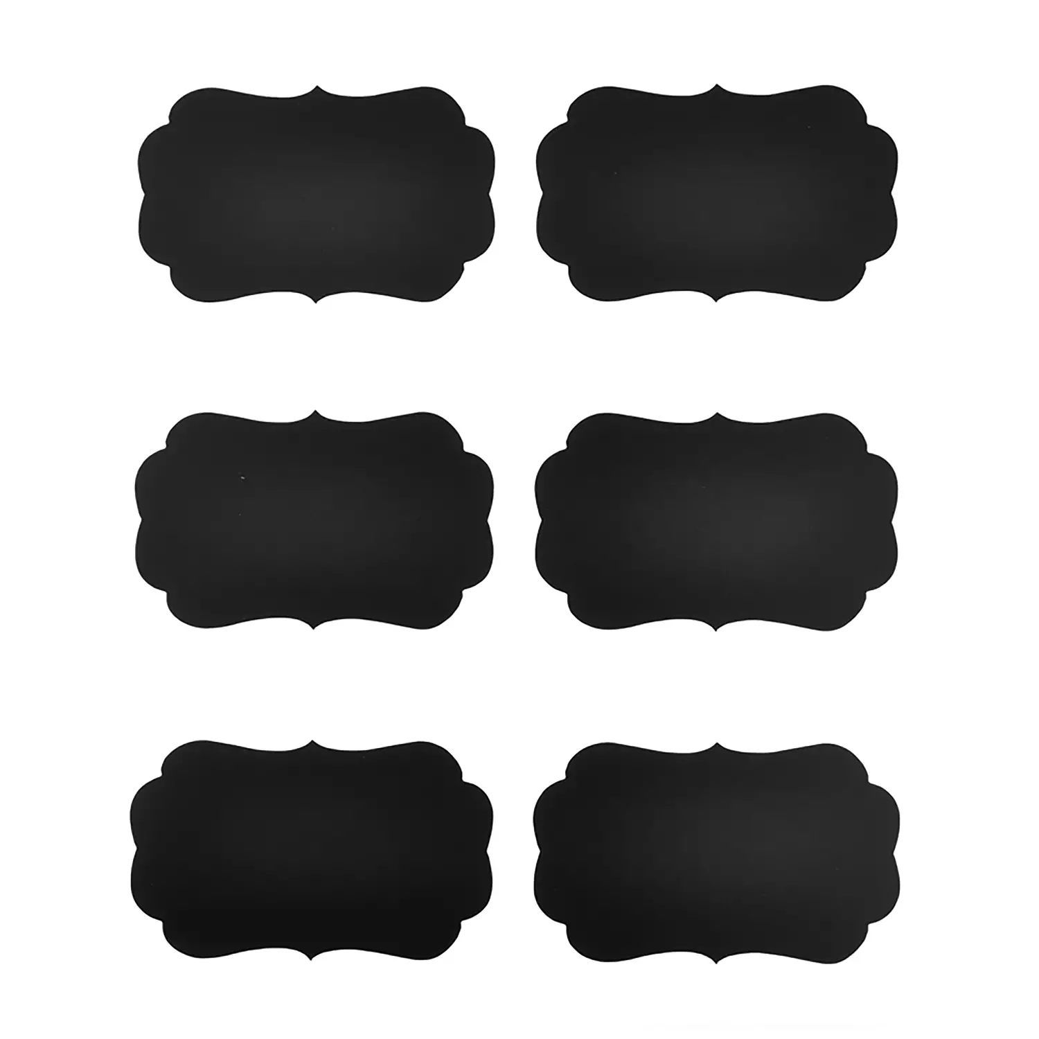 Stickers Neri Scrivibili – Set 18 Pezzi Etichette Lavagna Adesive - Applicazioni e decori