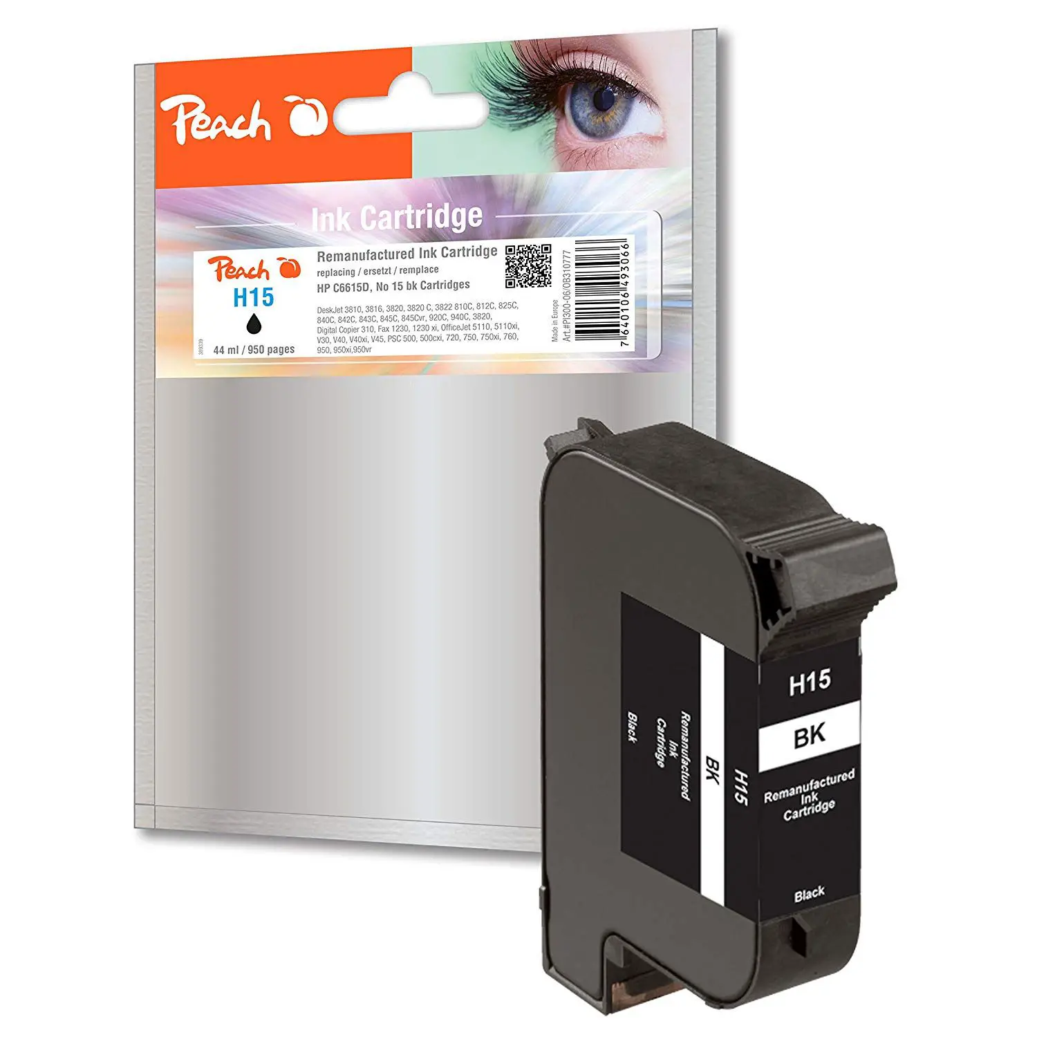 CARTUCCIA HP INJET COMPATIBILE C/HP 15BK 42ML - NERO - consumabili