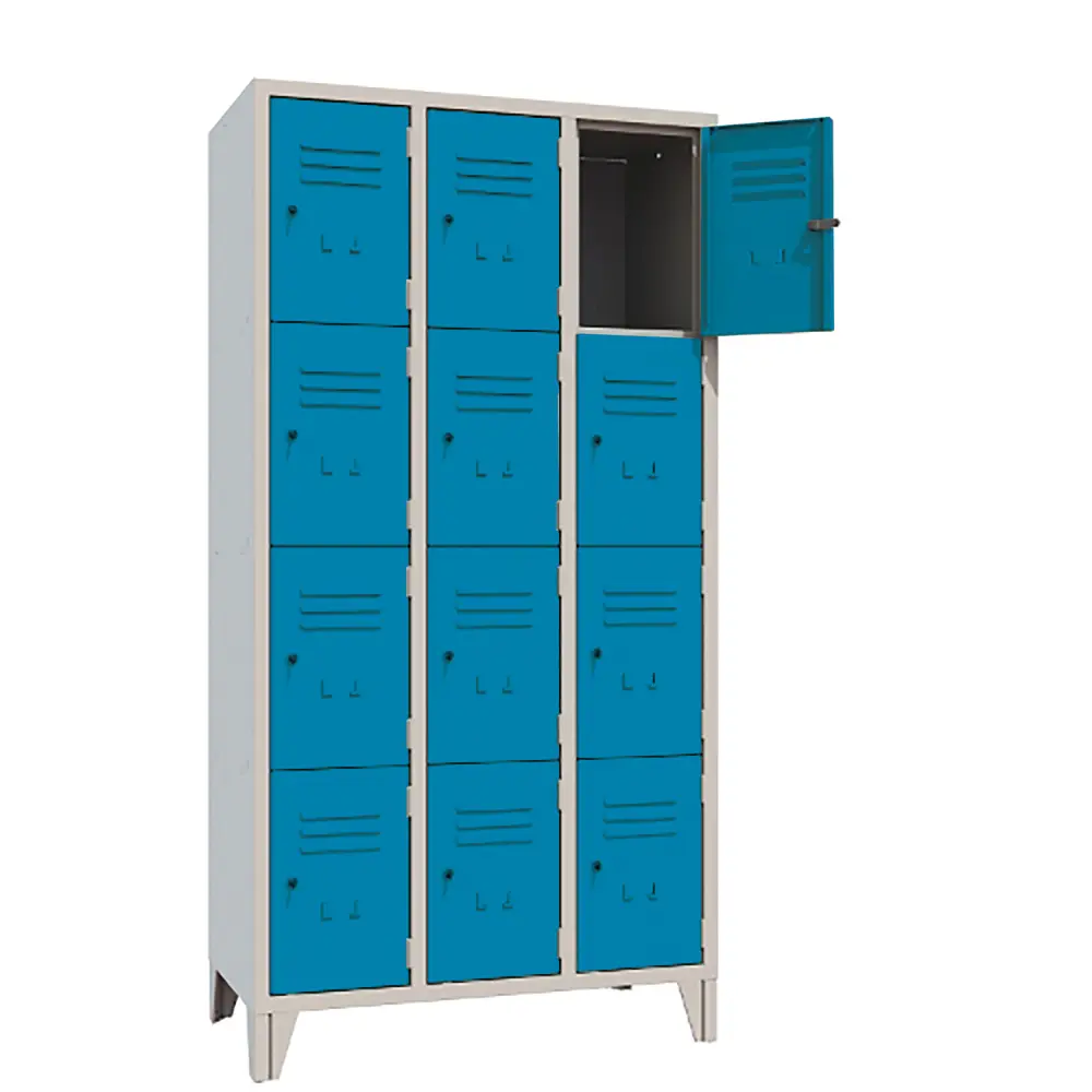 Armadio Casellario Classic 12 Posti Ante Azzurro - Conforme CAM - Arredo archivio
