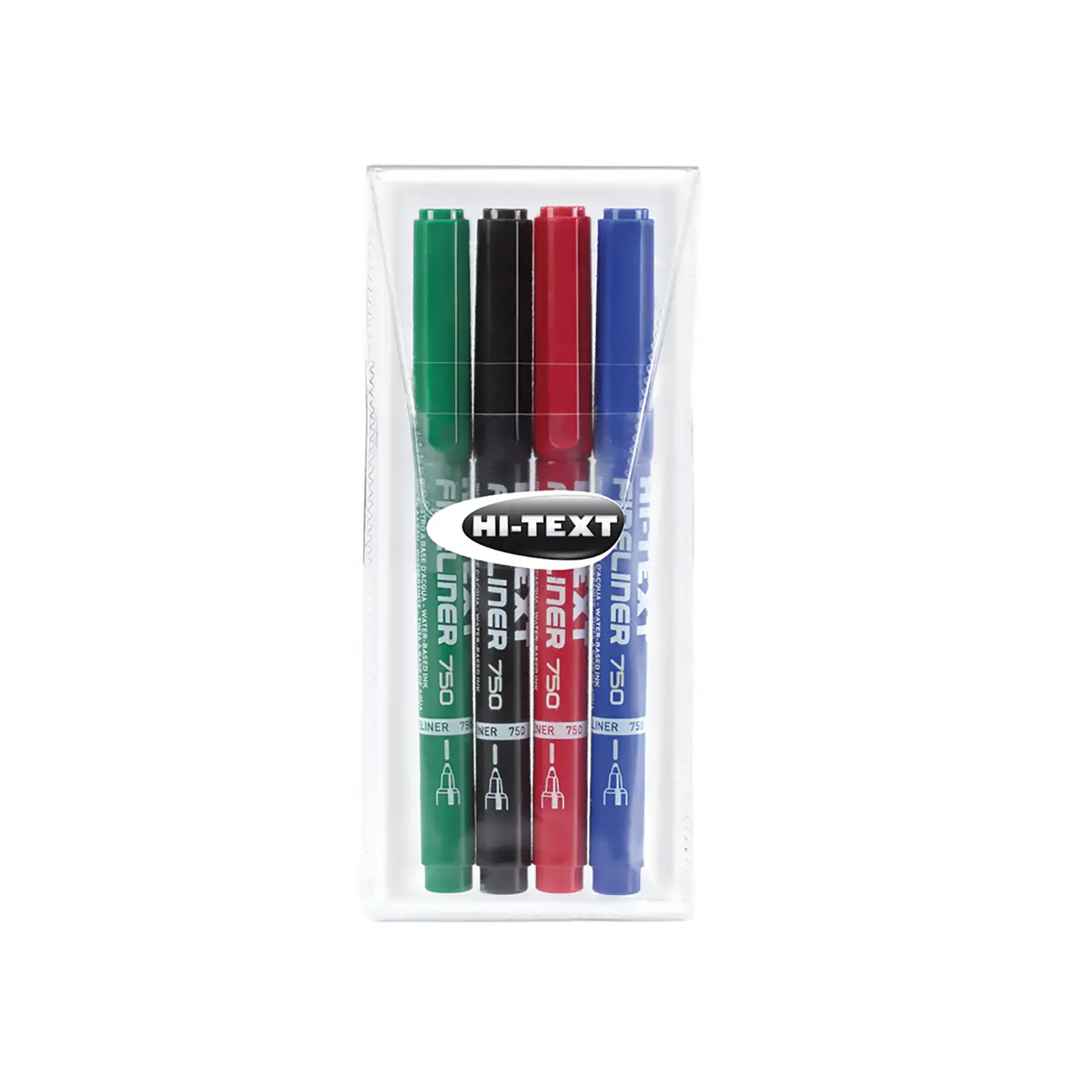 Penna Fineliner – 4 Colori – Confezione da 4 Pezzi - penne pennarelli ufficio
