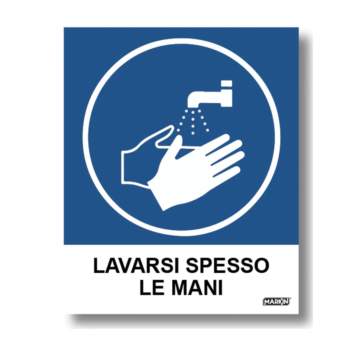 Cartello Adesivo “Lavare Spesso le Mani” – 2 Pezzi - Igiene e Pulizia